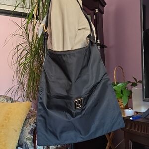 Fendi Black Nylon Shoulder Bag